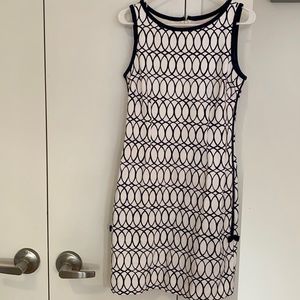 Lily Pulitzer navy and white dress